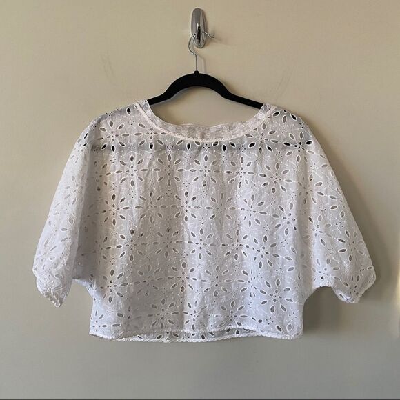 ARITIZA “La Boheme” Blayze Lace White Crop Blouse - Picture 2 of 8